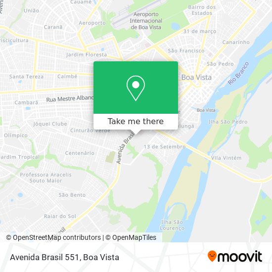 Mapa Avenida Brasil 551