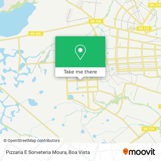 Mapa Pizzaria E Sorveteria Moura