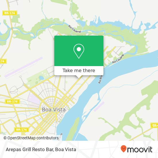 Mapa Arepas Grill Resto Bar, Avenida Ville Roy Aparecida Boa Vista-RR 69306-405
