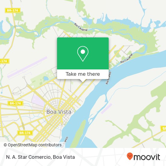 Mapa N. A. Star Comercio, Avenida Ville Roy, 4916 Canarinho Boa Vista-RR 69306-595