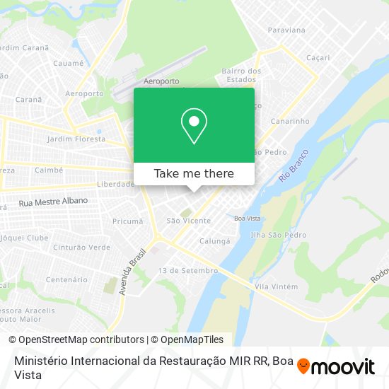 Ministério Internacional da Restauração MIR RR map