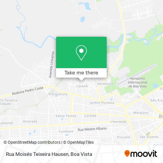 Mapa Rua Moisés Teixeira Hausen