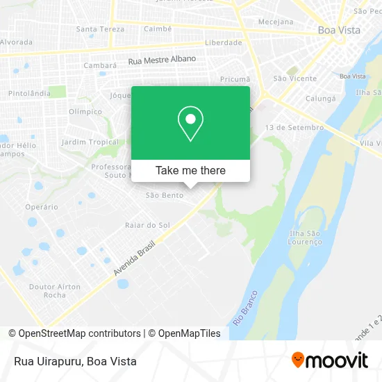 Rua Uirapuru map