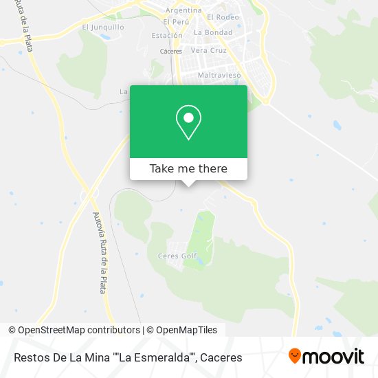 mapa Restos De La Mina ""La Esmeralda""