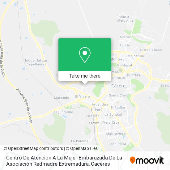 Centro De Atención A La Mujer Embarazada De La Asociación Redmadre Extremadura map