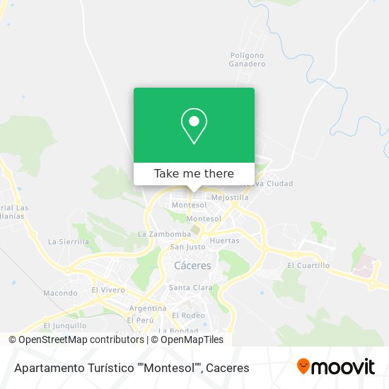 mapa Apartamento Turístico ""Montesol""