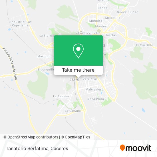 Tanatorio Serfátima map