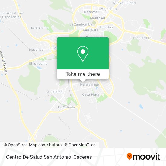 Centro De Salud San Antonio map