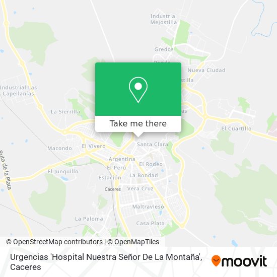 Urgencias 'Hospital Nuestra Señor De La Montaña' map