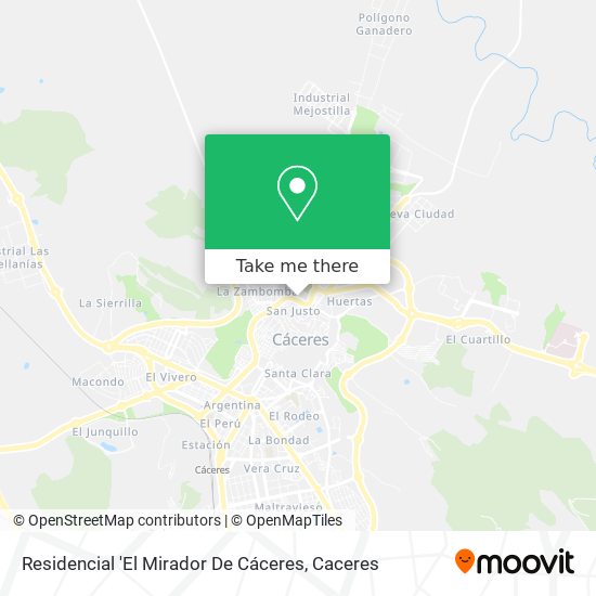 Residencial 'El Mirador De Cáceres map