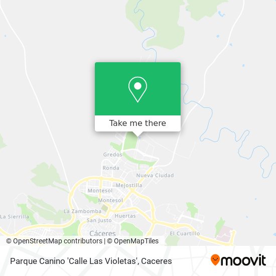 Parque Canino 'Calle Las Violetas' map