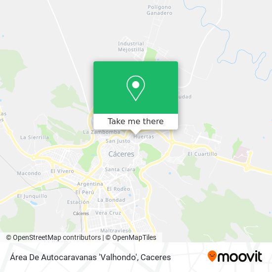 Área De Autocaravanas 'Valhondo' map