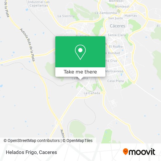 Helados Frigo map