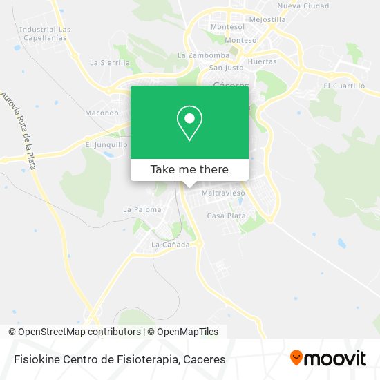 Fisiokine Centro de Fisioterapia map