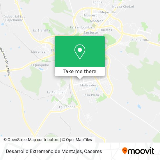 Desarrollo Extremeño de Montajes map