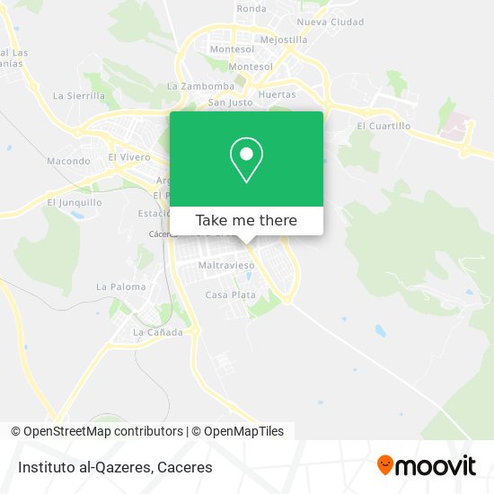 Instituto al-Qazeres map