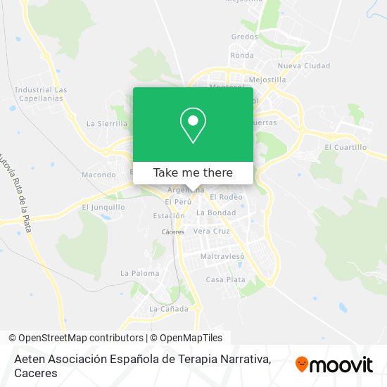 mapa Aeten Asociación Española de Terapia Narrativa