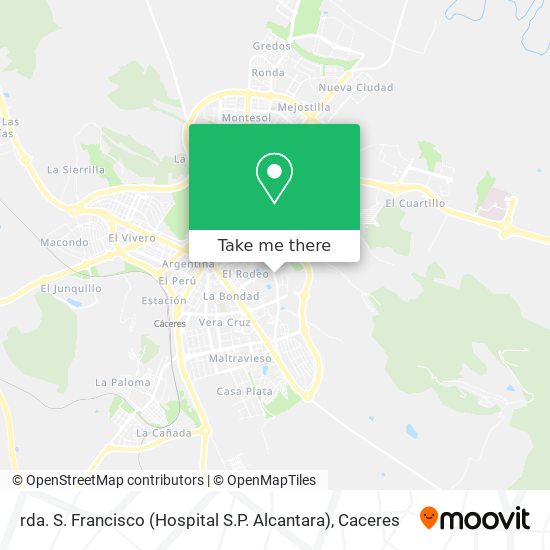 rda. S. Francisco (Hospital S.P. Alcantara) map