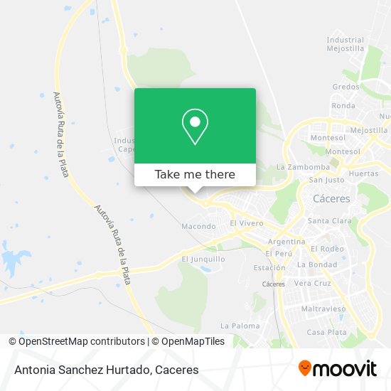 Antonia Sanchez Hurtado map