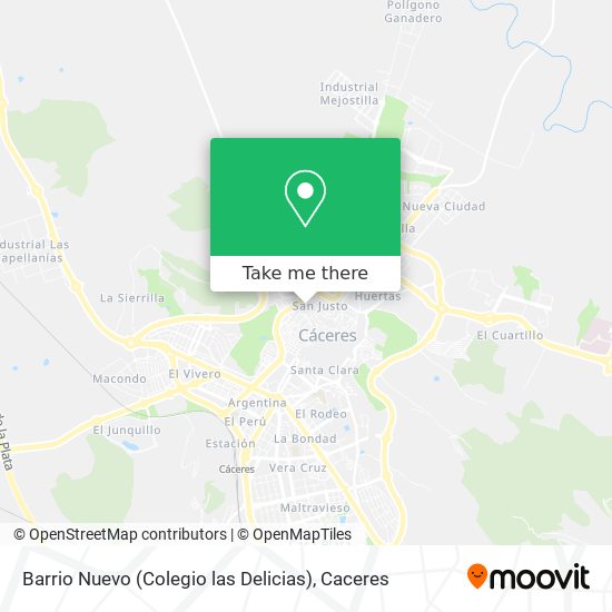 mapa Barrio Nuevo (Colegio las Delicias)