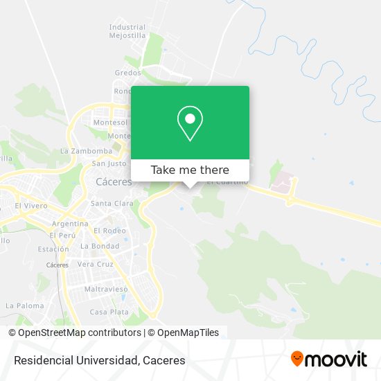 Residencial Universidad map