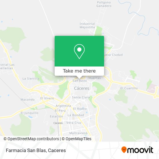 mapa Farmacia San Blas