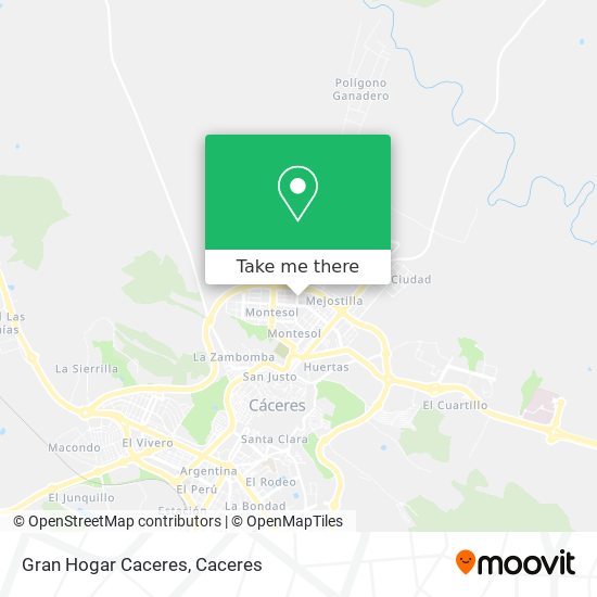 Gran Hogar Caceres map