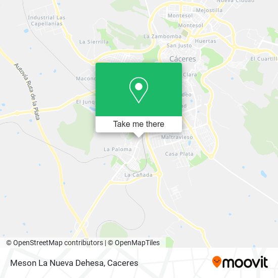 Meson La Nueva Dehesa map