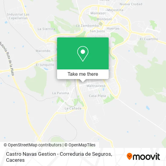 Castro Navas Gestion - Correduria de Seguros map
