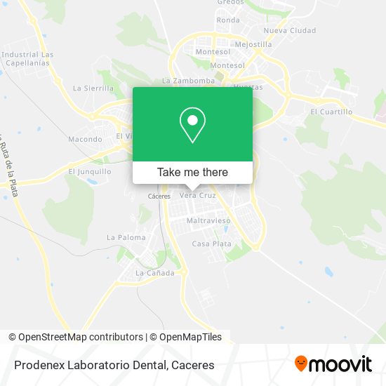 mapa Prodenex Laboratorio Dental