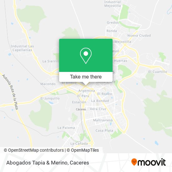 Abogados Tapia & Merino map