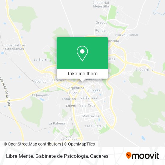 mapa Libre Mente. Gabinete de Psicologia