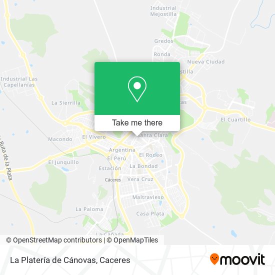 La Platería de Cánovas map