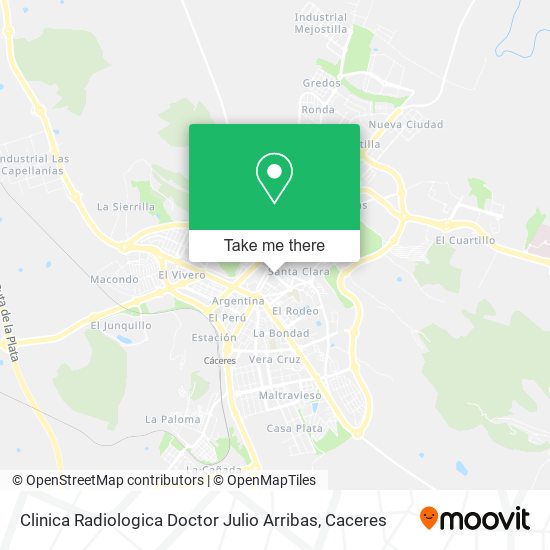 Clinica Radiologica Doctor Julio Arribas map