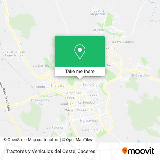 mapa Tractores y Vehiculos del Oeste