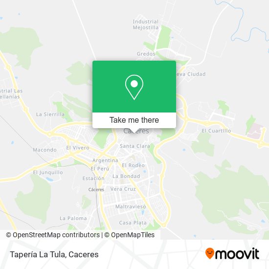 mapa Tapería La Tula