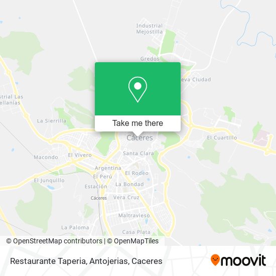 Restaurante Taperia, Antojerias map