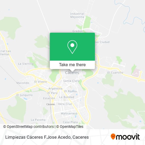 Limpiezas Cáceres F.Jose Acedo map