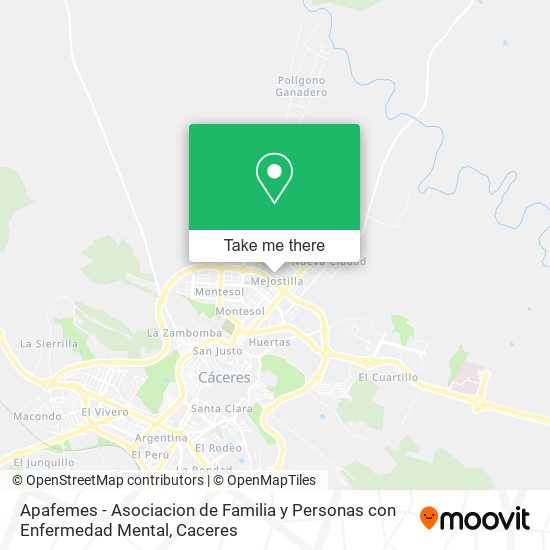 mapa Apafemes - Asociacion de Familia y Personas con Enfermedad Mental