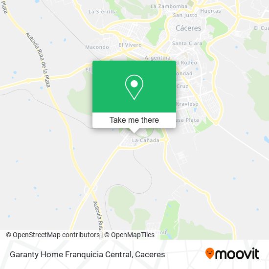 mapa Garanty Home Franquicia Central