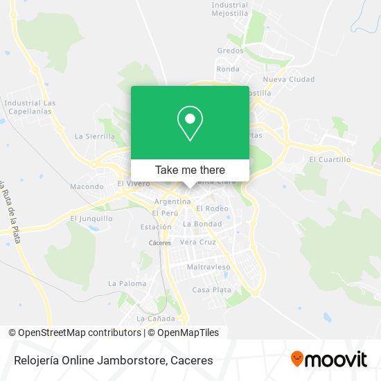 Relojería Online Jamborstore map