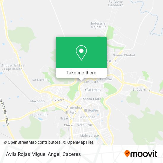 Ávila Rojas Miguel Angel map