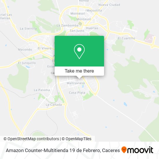 Amazon Counter-Multitienda 19 de Febrero map