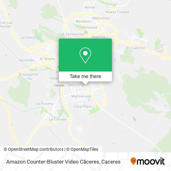 Amazon Counter-Bluster Video Cãceres map