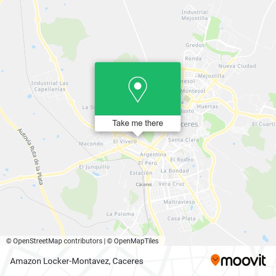 Amazon Locker-Montavez map