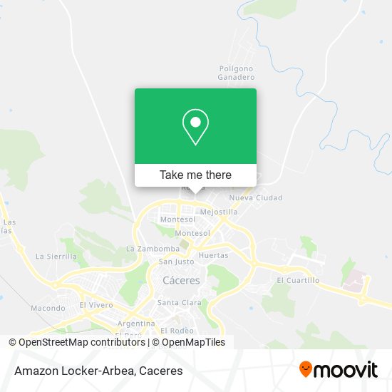 Amazon Locker-Arbea map