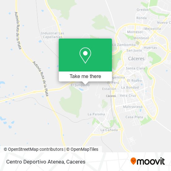 mapa Centro Deportivo Atenea