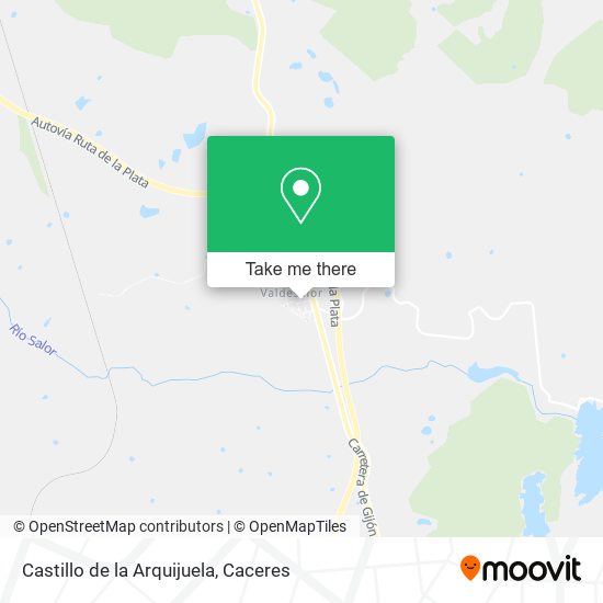 Castillo de la Arquijuela map