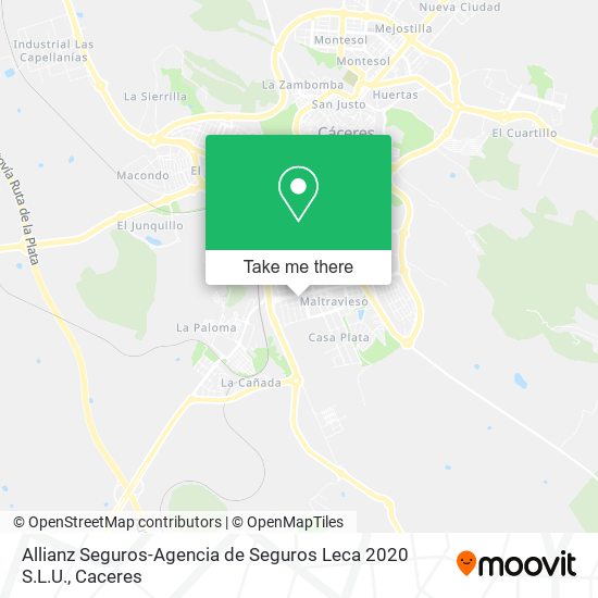 Allianz Seguros-Agencia de Seguros Leca 2020 S.L.U. map