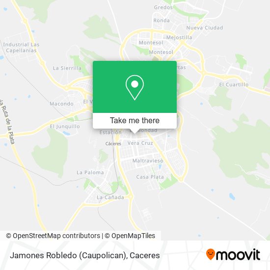 Jamones Robledo (Caupolican) map